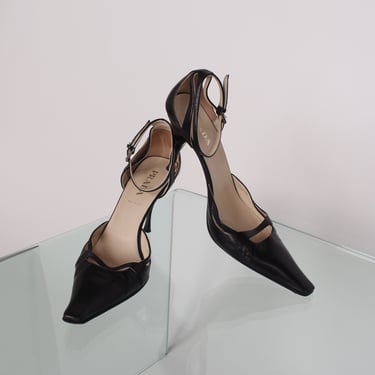 90s Prada Pointed Toe Heels - 37.5