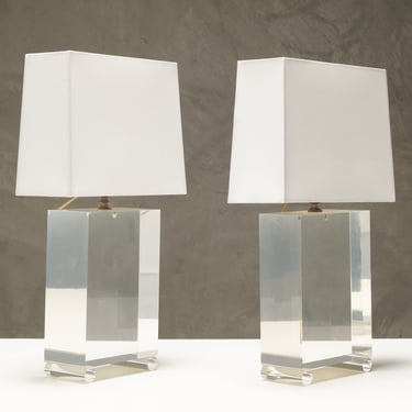 FRENCH PERSPEX LAMP(s)