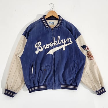 Vintage 1990's Brooklyn Dodgers Reversible Varsity Jacket Sz. XL