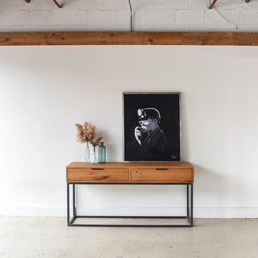Box Frame Storage Console Table 