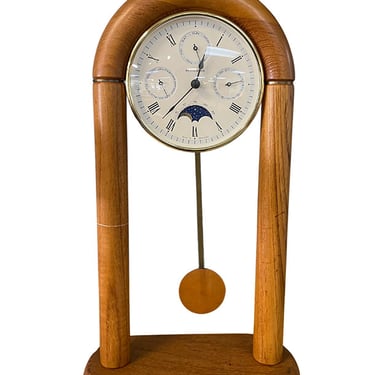 Mantel Clock<br />Teak<br />14″ H