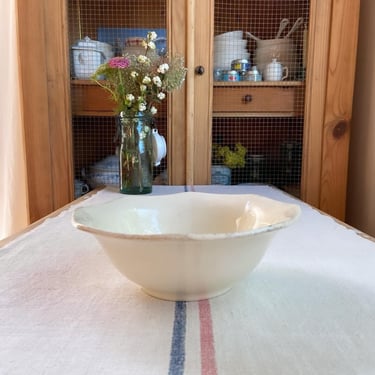 Rustic charm old French petite salad bowl 