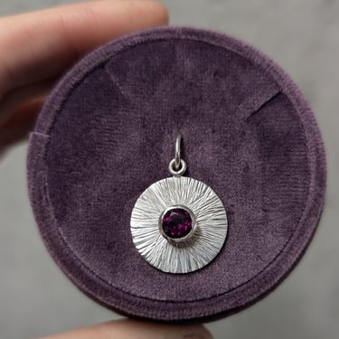 Silver Rhodolite Pendant