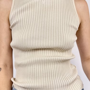 90s Chanel Minimal Ribbed Tank
