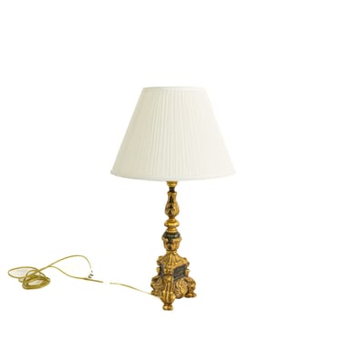Draft--Ornate Gold Painted French Lamp 