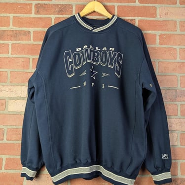 Vintage 90s Embroidered NFL Dallas Cowboys Football ORIGINAL Crewneck Sweatshirt - Large 