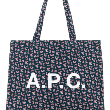 A.P.C. Women Printed Canvas Diane Shopping Bag