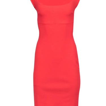 Chiara Boni - Red Cap Sleeve Fitted Dress Sz 6