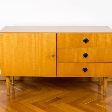 Mid-century Console Table | 70's Polished Furniture | Vintage Yugoslavian Cabinet | Retro Modern Sideboard  | Chest of  Drawers | TV Stand 