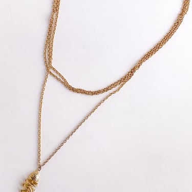 Vintage Multi-strand Fish Necklace