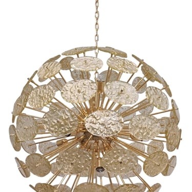 Galactico Sputnik Murano Glass Chandelier. Italy, 1970's.