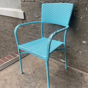 Painted Wicker Chair