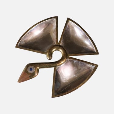 Mexican Modernist Abstract Bird Tray by Los Castillos