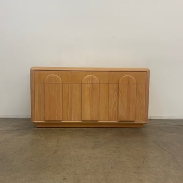 Arched Oak Credenza 