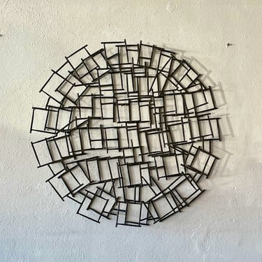 Iron Wall Sculpture Art in the Style of Marc Creates 