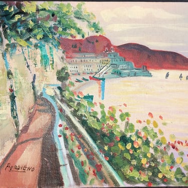 Oil painting Original / Mediterranean coast / signed 