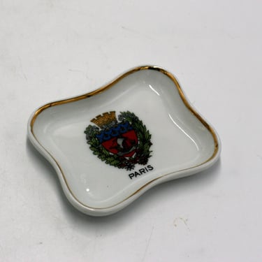vintage Limoges France pin dish Fluctuat Nec Mergitur 