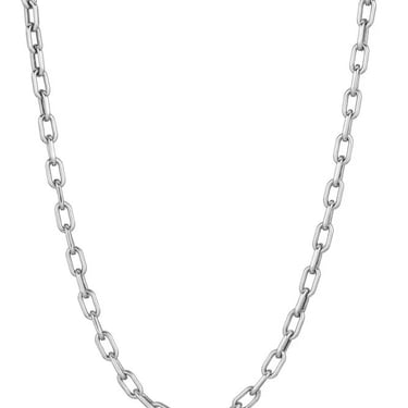 16" 4mm Italian Chain Link Necklace - Silver