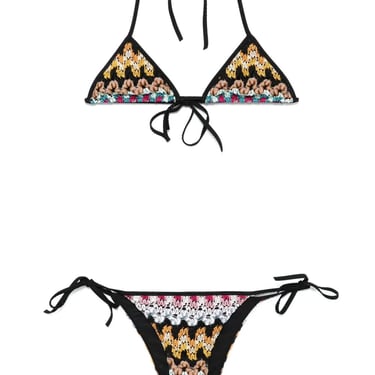 Missoni Women Lamé Viscose Lace Triangle Bikini