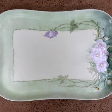 Vintage Limoges Handpainted Vanity Dresser Tray | A Klingenberg | AK France | Signed 
