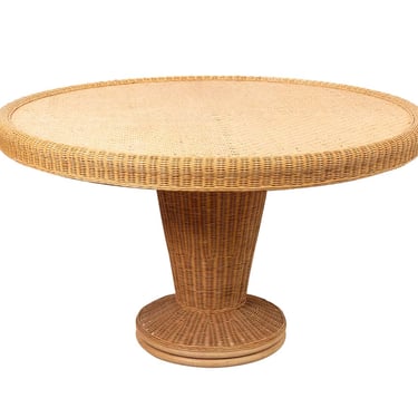 Modern Wicker Pedestal Table