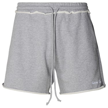 Balmain Man Balmain Grey Cotton Bermuda Shorts