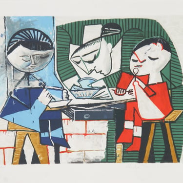 Le Repas des Enfants, Pablo Picasso (After), Marina Picasso Estate Lithograph Collection 