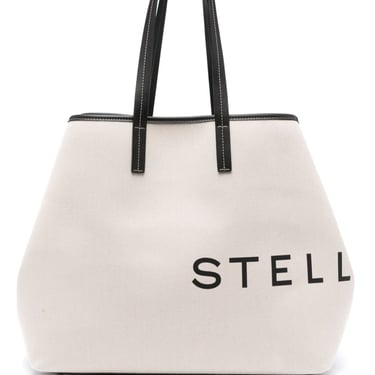 Stella Mccartney Women Logo Canvas Tote Bag