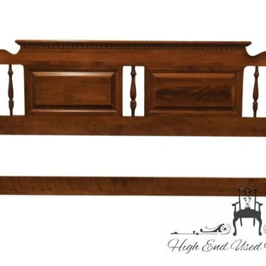 ETHAN ALLEN Heirloom Nutmeg Maple Colonial Early American Queen Size Headboard 10-5637 