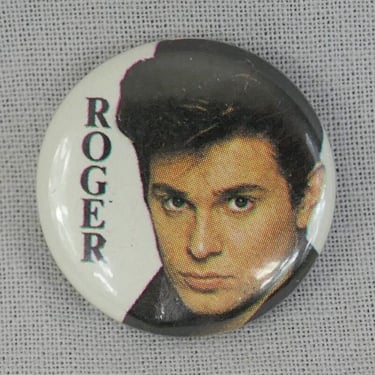 80s Duran Duran Pinback - Roger Taylor - Original Pin Badge Button - Vintage 1980s - 1