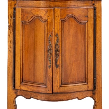 French Louis XV Provincial Style Corner Cupboard