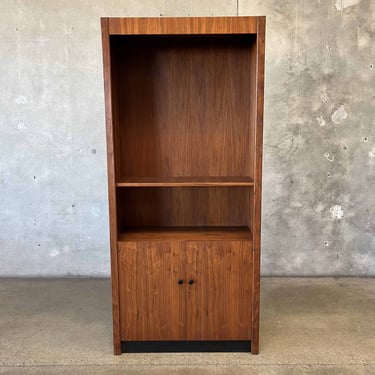 Mid Century Walnut Cabinet With Adjustable Shelves