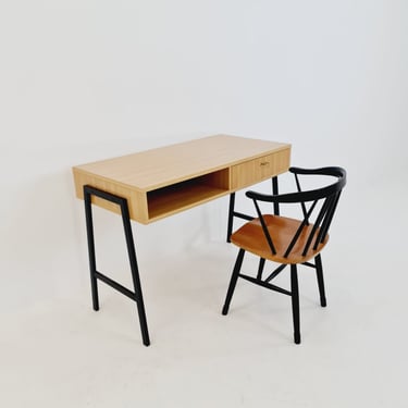 Small German Desk in formica & metal, 1970s 