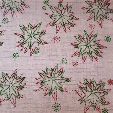 Vintage Pure Silk Handkerchief Scarf Christmas decor 