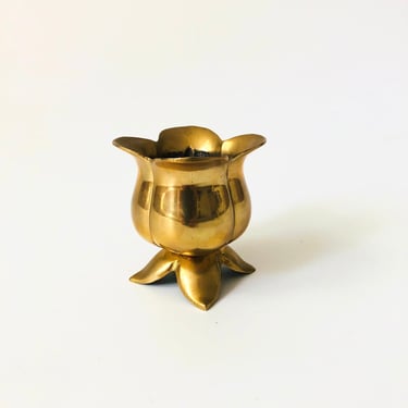 Brass Tulip Candle Holder 