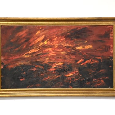 Abstract Ominous Oil Painting 