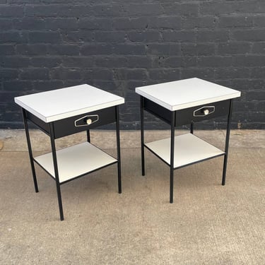 Pair of Vintage Mid-Century Modern Two-Tier Night Stands, c.1960’s 