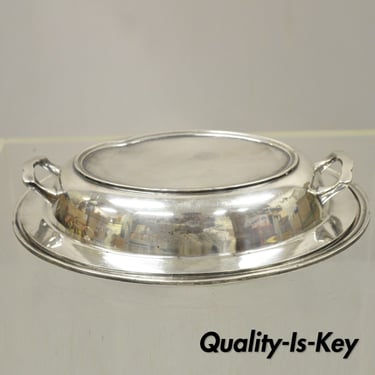Vintage Cheshire S.P.C. 846 Silver Plated Covered Vegetable Serving Dish