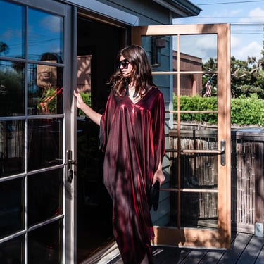 Electric Cherry Caftan Kaftan Dress 