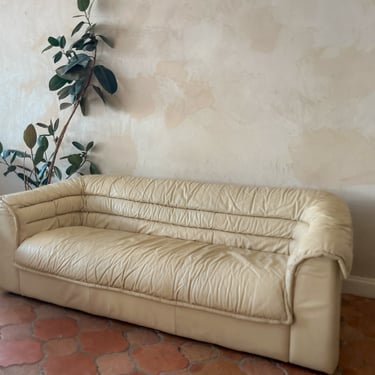 Salotti Natuzzi Leather Sofa