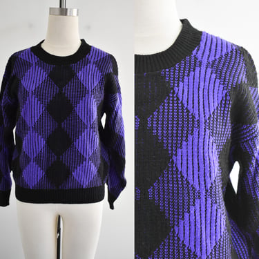 1980s Gitano Argyle Sweater 