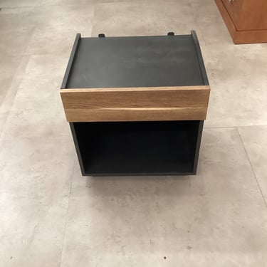 Holland Grey Lacquer Oak Nightstand