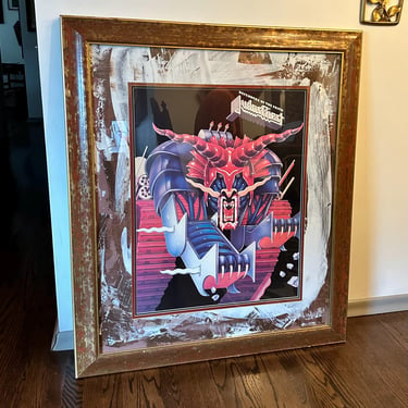 Huge Framed Judas Priest “Defenders of the Faith” Original Art Poster 