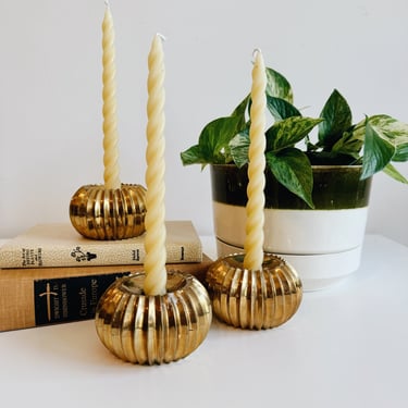 Brass Taper Candle Holders