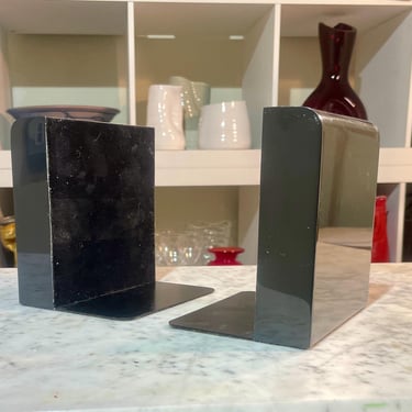 Vintage William Sklaroff MCM Bookends by Smith Metal Arts circa 1970 Collectible 