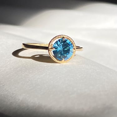 Vintage 10k Gold & Topaz Ring 