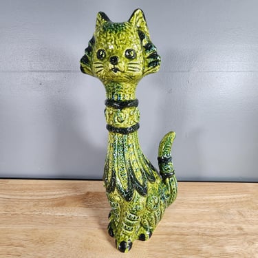 Vintage Napcoware Ceramic Cat Sculpture 14.5