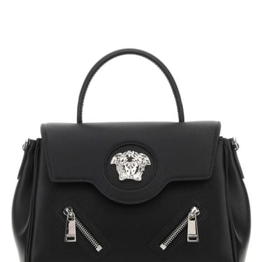 VERSACE Black leather La Medusa handbag