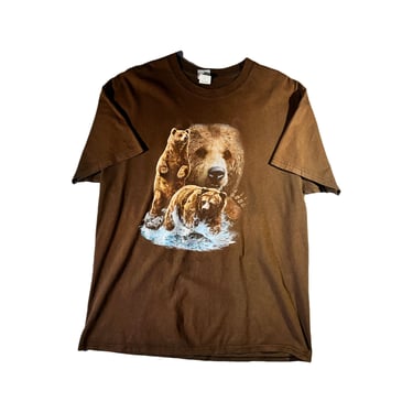 Vintage Bear T-Shirt Alaska Animal Grizzly