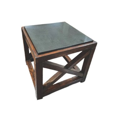 Stone Top Side Table